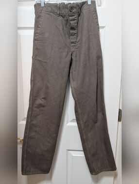 OrSlow Wide French Work Pant - Coffee Brown Size XS Cotton